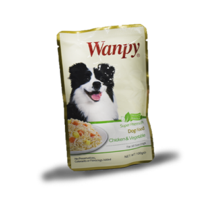 Wampy chicken y vegetable perro